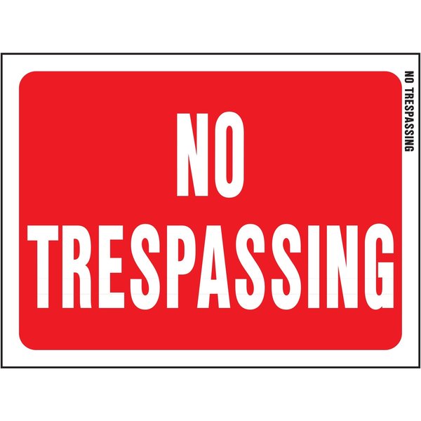 Hy-Ko No Trespassing Sign 8.5" x 12", 10PK A20612